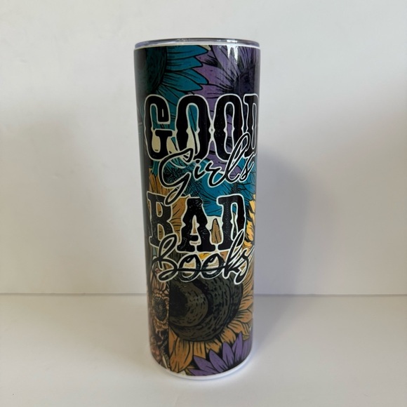 Book Girlie Sublimation 20oz Skinny Tumbler - Picture 2 of 3